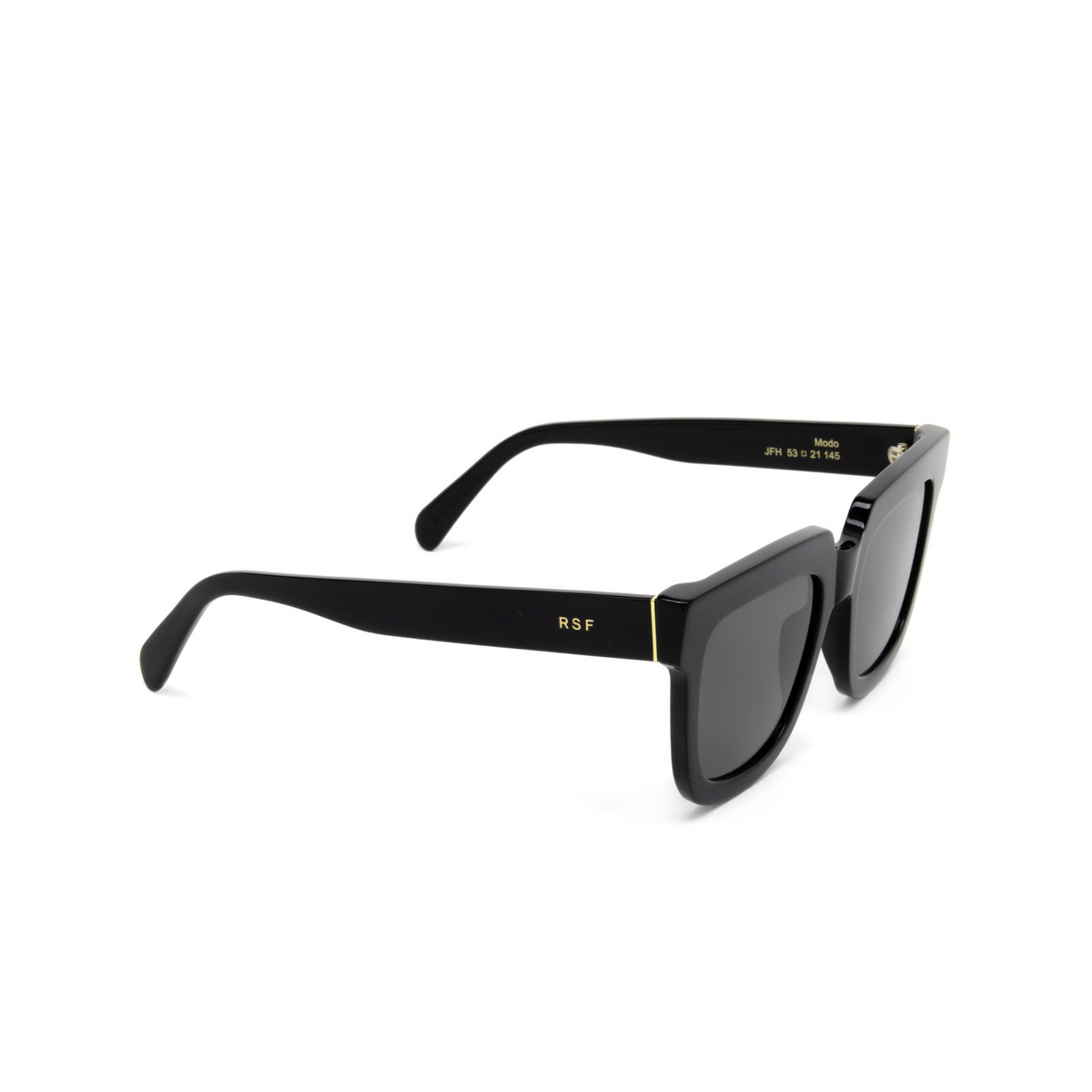 Retrosuperfuture® Square Sunglasses: Modo color Black Jfh - three-quarters view.