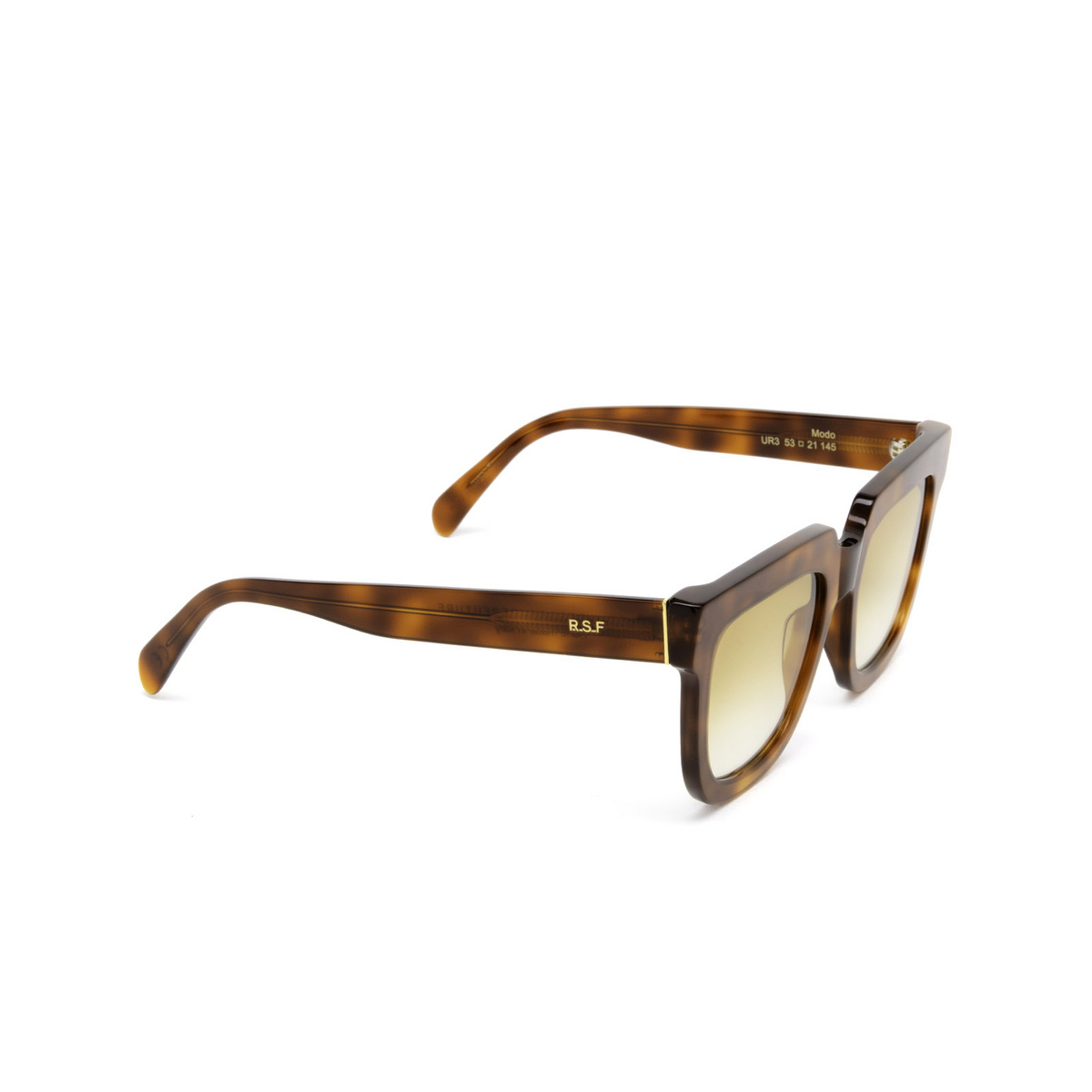 Retrosuperfuture® Square Sunglasses: Modo color Havana Diversa UR3 - three-quarters view.