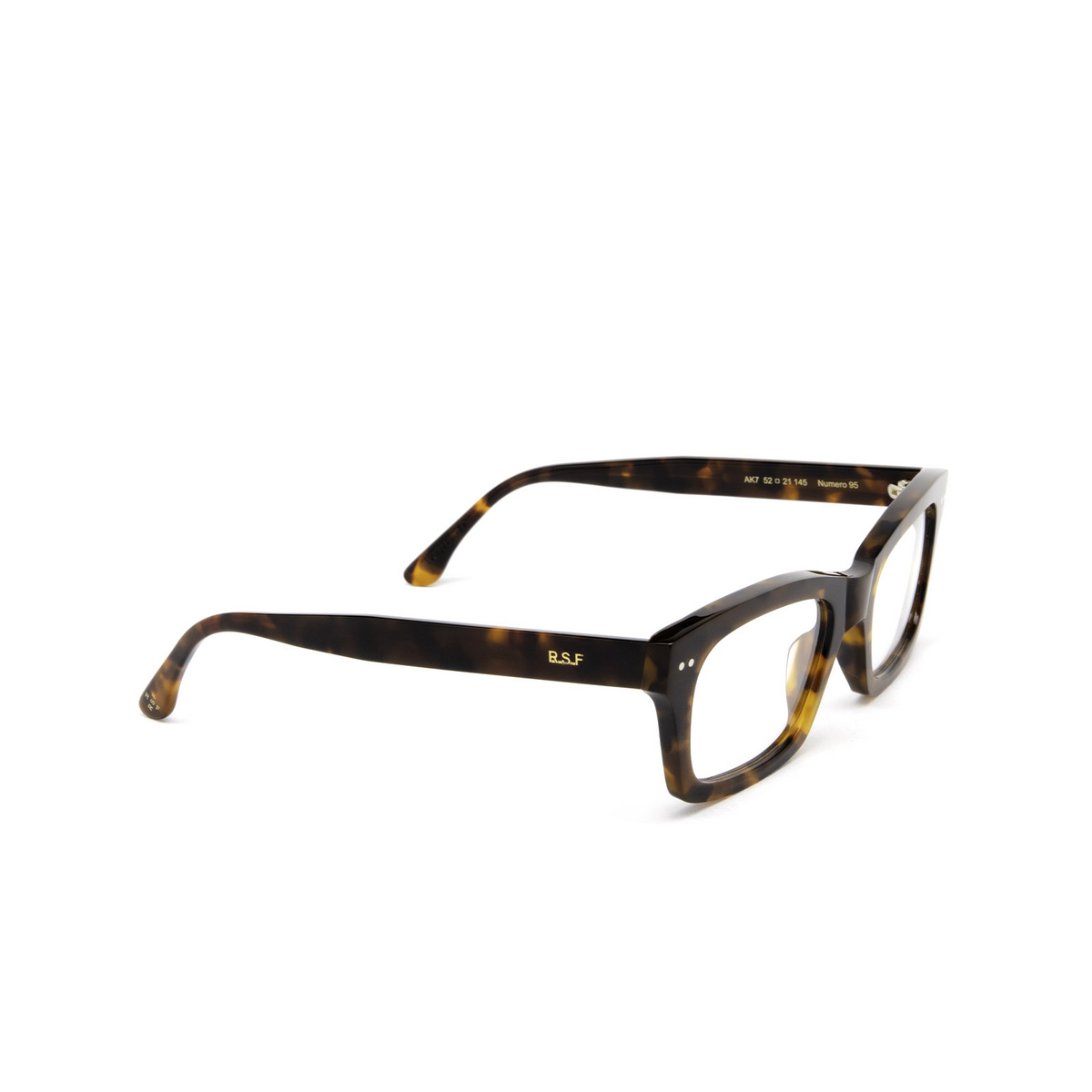 Retrosuperfuture® Rectangle Eyeglasses: NUMERO 95 color AK7 Classic Havana - three-quarters view