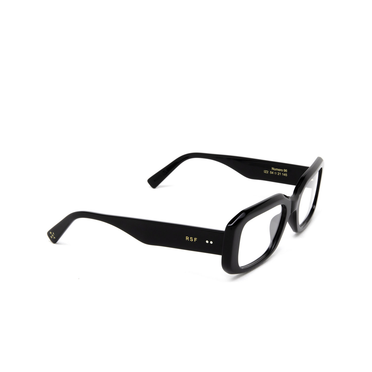 Retrosuperfuture® Rectangle Eyeglasses: NUMERO 96 color IZ2 Nero - three-quarters view