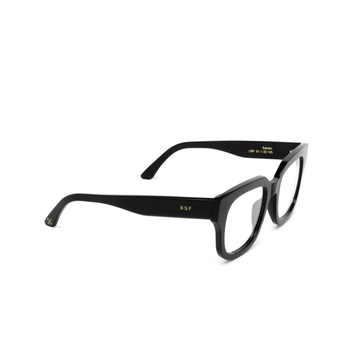 Retrosuperfuture® Square Eyeglasses: Sabato Optic color Lrp Nero - three-quarters view