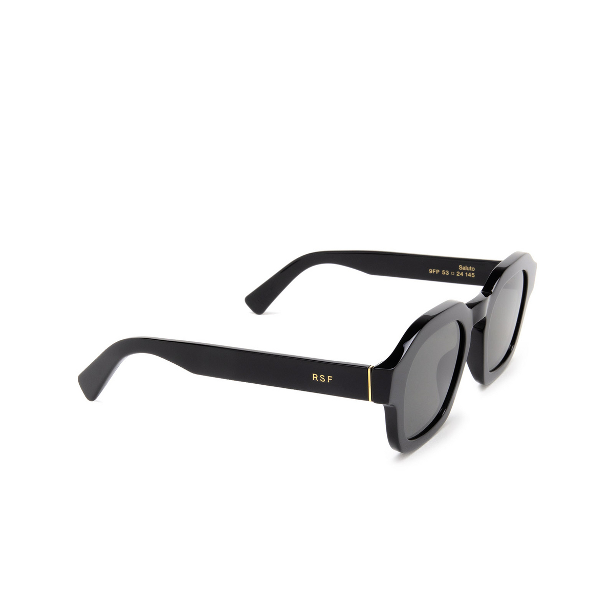 Retrosuperfuture SALUTO Sunglasses 9FP Black - three-quarters view