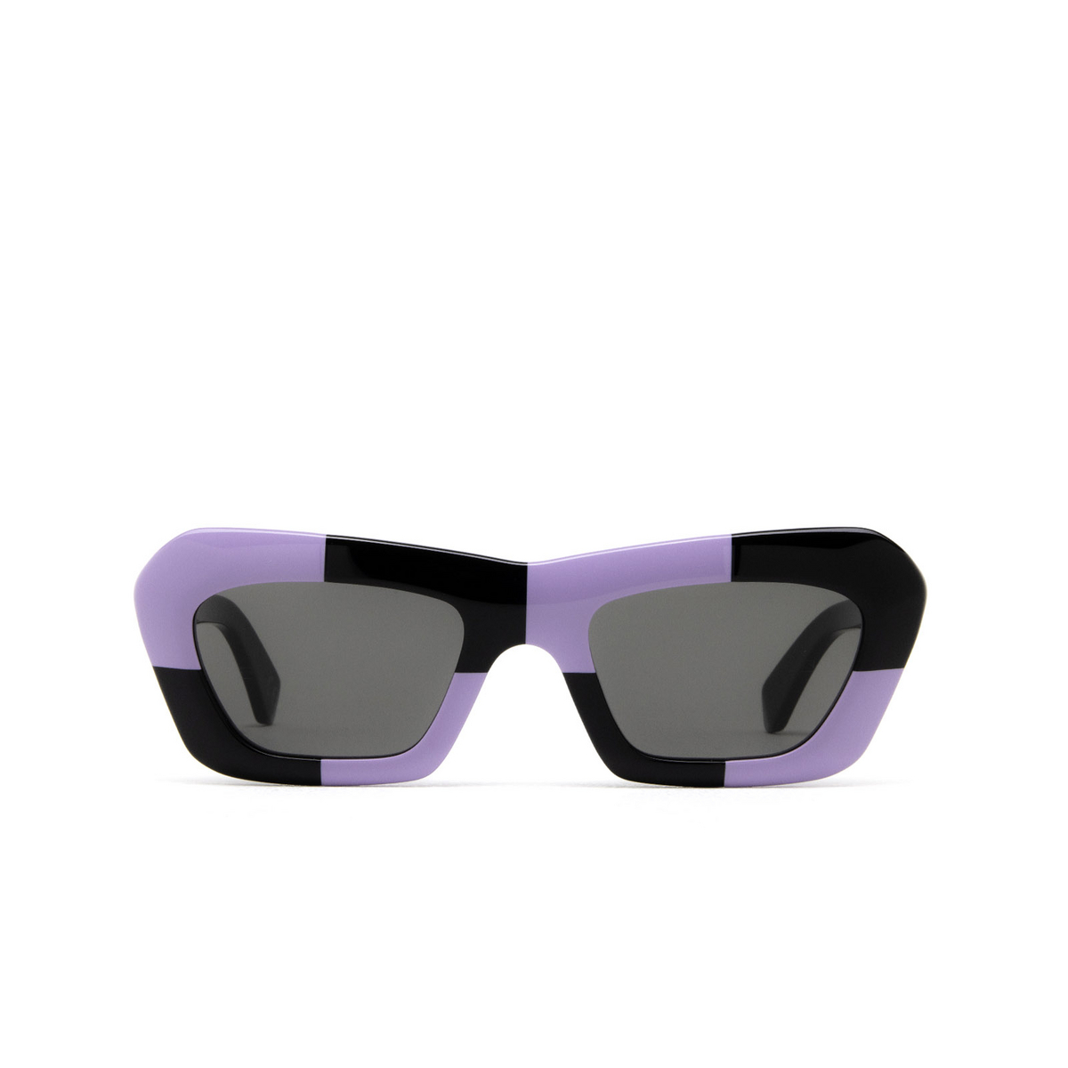 Retrosuperfuture® Cat-eye Sunglasses: Zenya color Scacco Viola 4VT - front view.