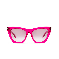 Saint Laurent® Cat-eye Sunglasses: SL 214 Kate color 019 Pink 