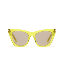 Saint Laurent® Cat-eye Sunglasses: SL 214 Kate color 020 Yellow 