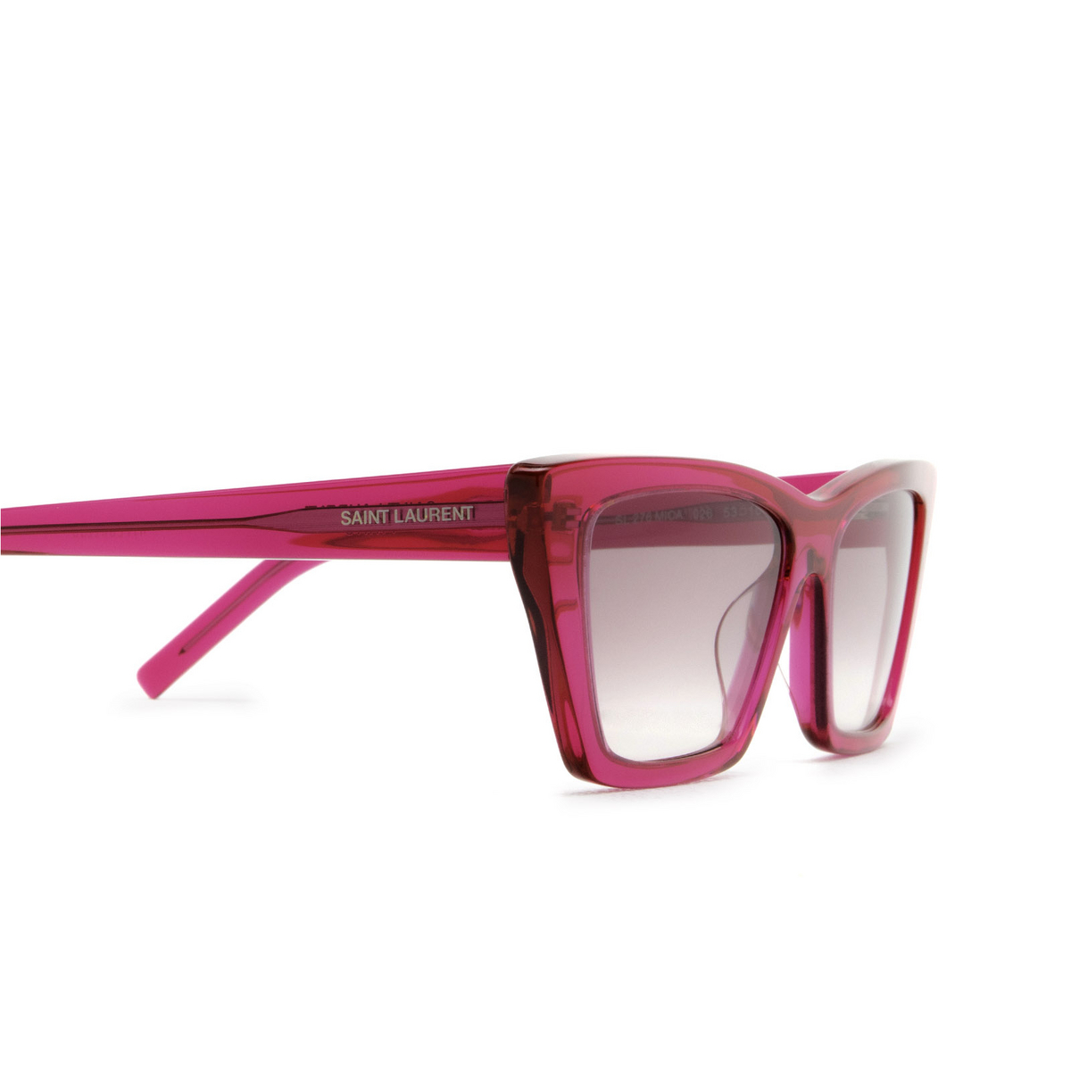 Saint Laurent® Cat-eye Sunglasses: SL 276 Mica color 026 Pink - product thumbnail 3/3