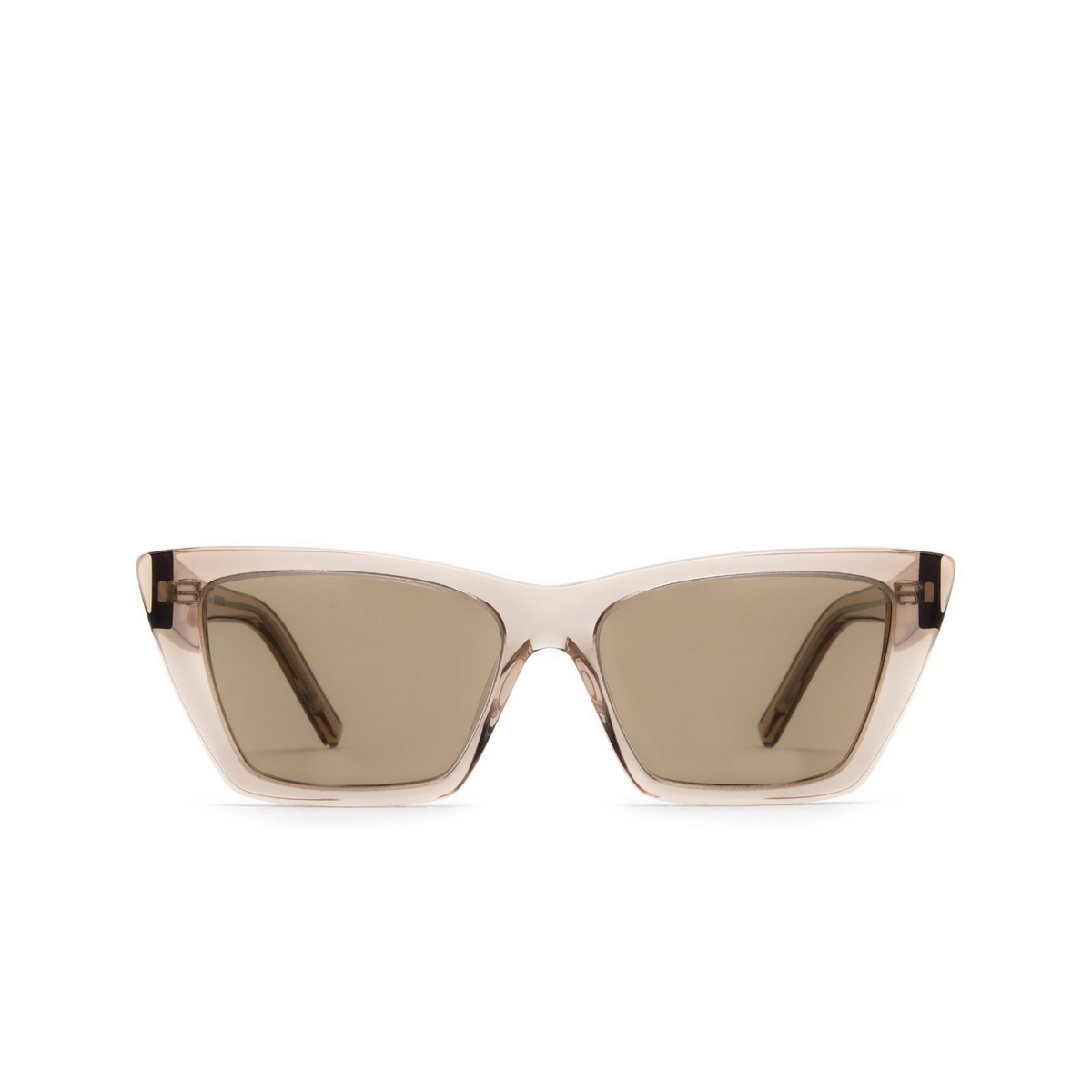 Saint Laurent® Cat-eye Sunglasses: Mica SL 276 color Pink 029 - front view.
