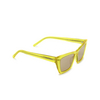 Saint Laurent SL 276 MICA Sunglasses 027 yellow - product thumbnail 2/5