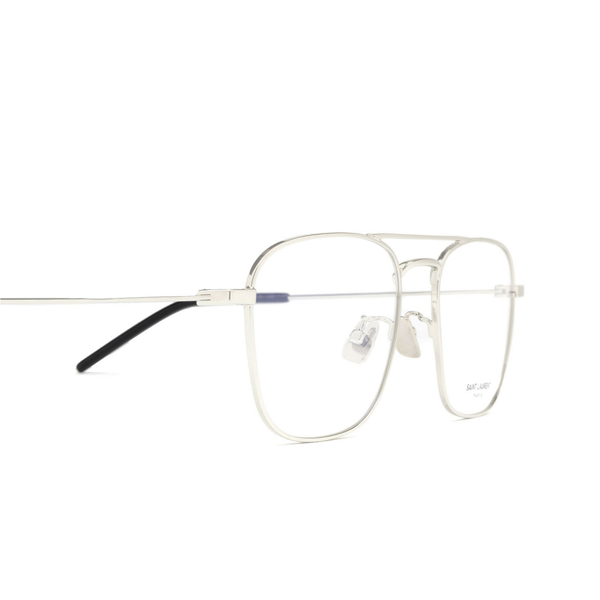 Saint Laurent® Square Eyeglasses: SL 309 OPT color Silver 002 - 3/3.