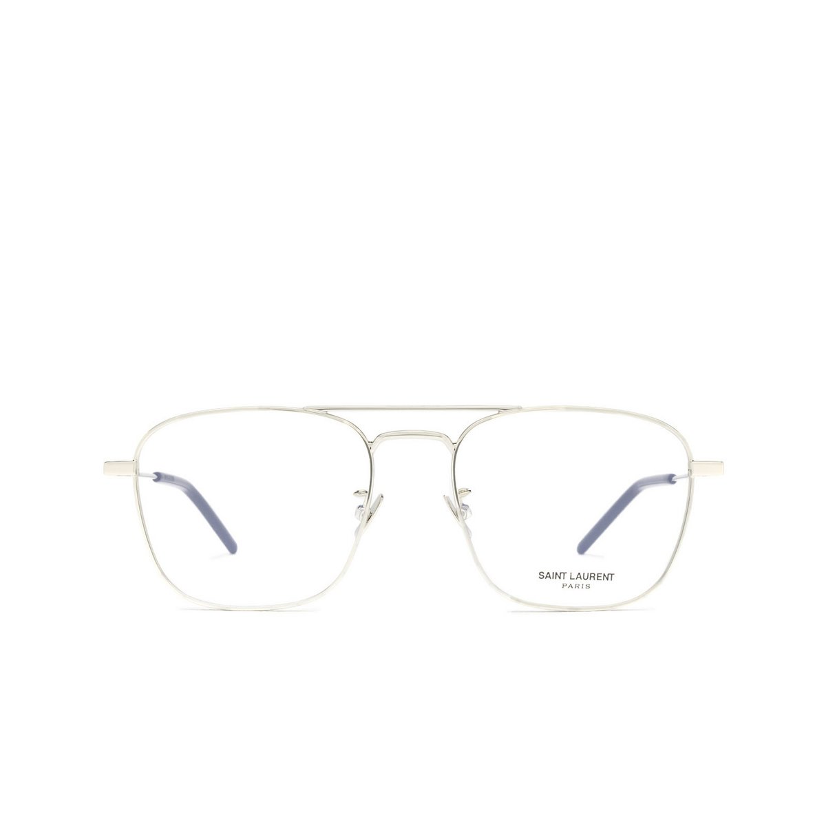 Saint Laurent® Square Eyeglasses: SL 309 OPT color Silver 002 - front view.
