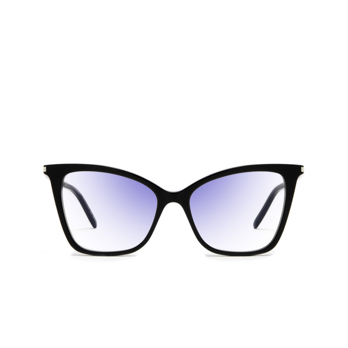 Saint Laurent® Cat-eye Sunglasses: SL 386 SUN color 001 Black - 1/4