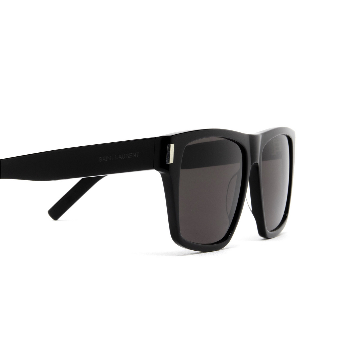 Saint Laurent® Square Sunglasses: SL 424 color Black 001 - 3/3.
