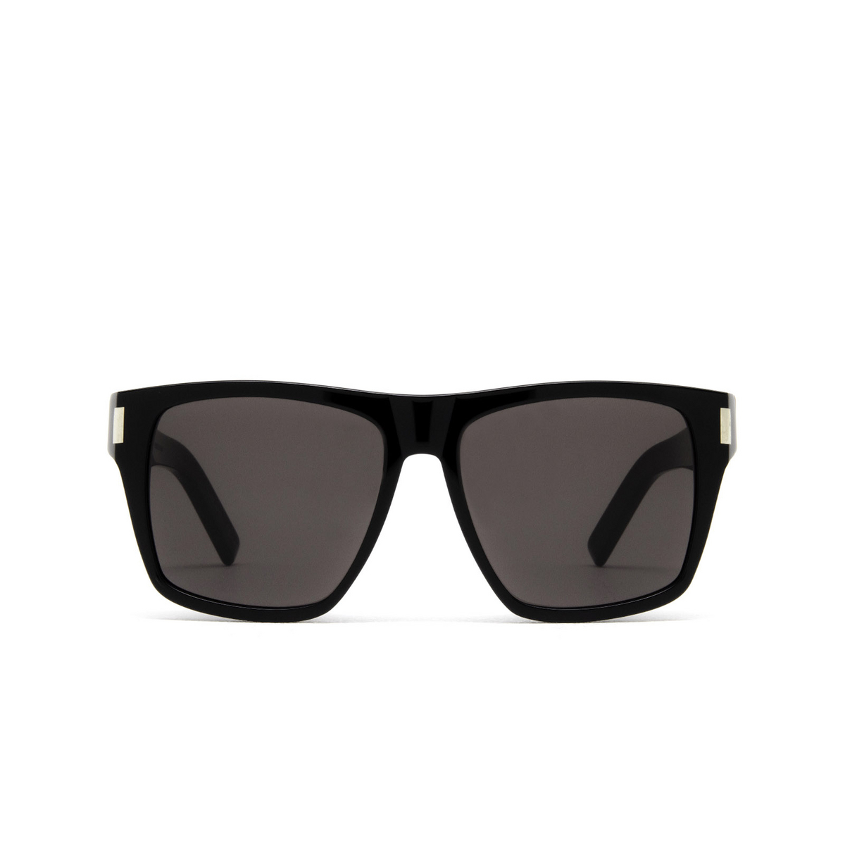 Saint Laurent® Square Sunglasses: SL 424 color Black 001 - front view.