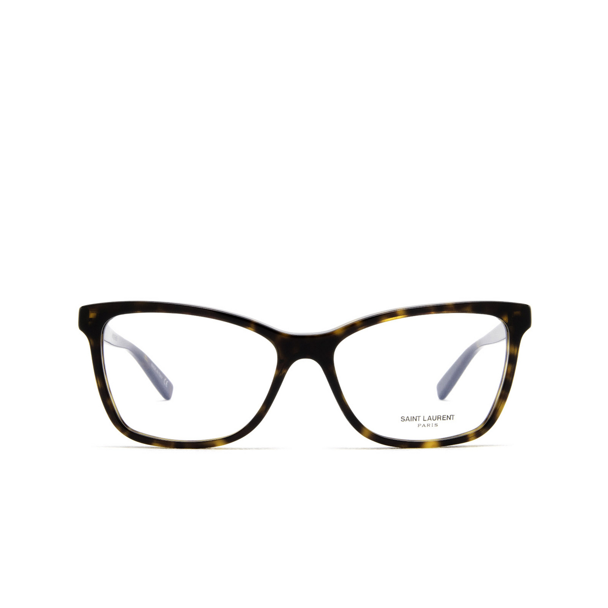 Saint Laurent® Cat-eye Eyeglasses: SL 503 color 002 Havana - front view