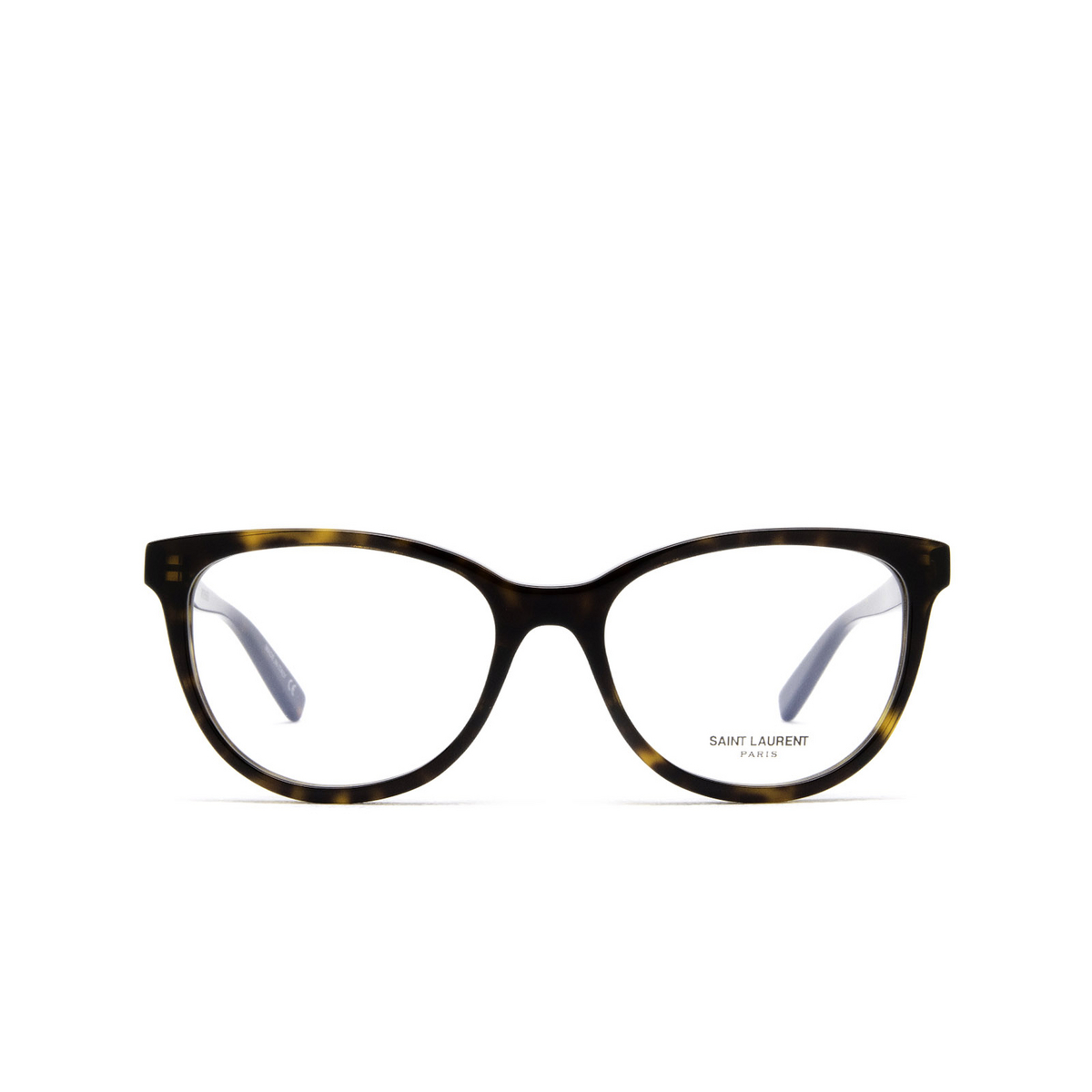 Saint Laurent® Cat-eye Eyeglasses: SL 504 color 002 Havana - front view