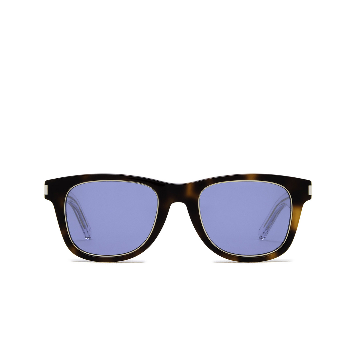 Saint Laurent® Square Sunglasses: SL 51 RIM color Havana 008 - front view.