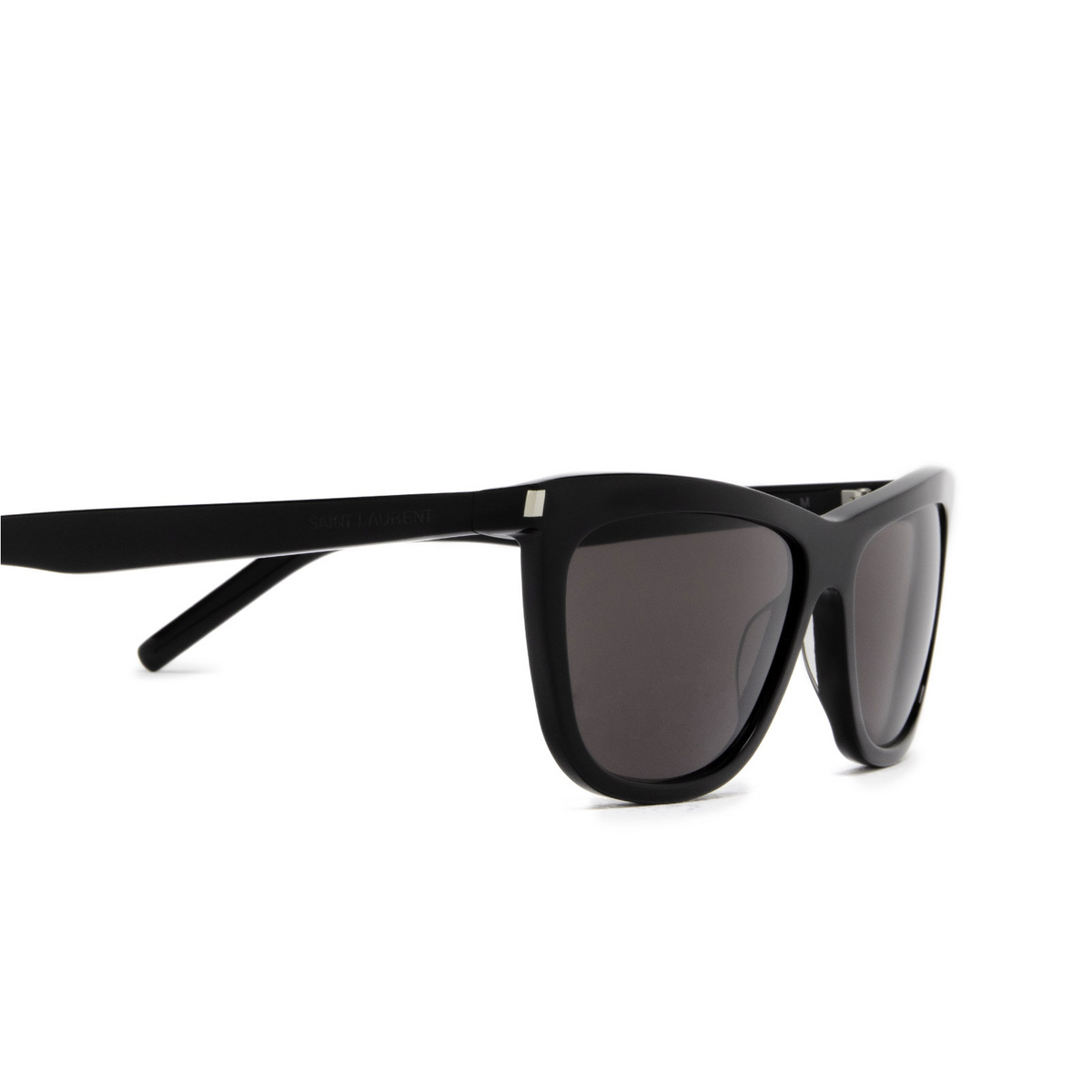 Saint Laurent® Cat-eye Sunglasses: SL 515 color Black 001 - product thumbnail 3/4.