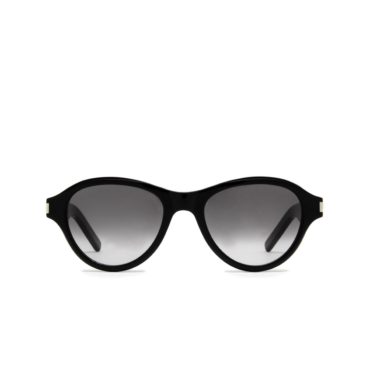 Saint Laurent® Oval Sunglasses: SL 520 SUNSET color Black 001 - front view.