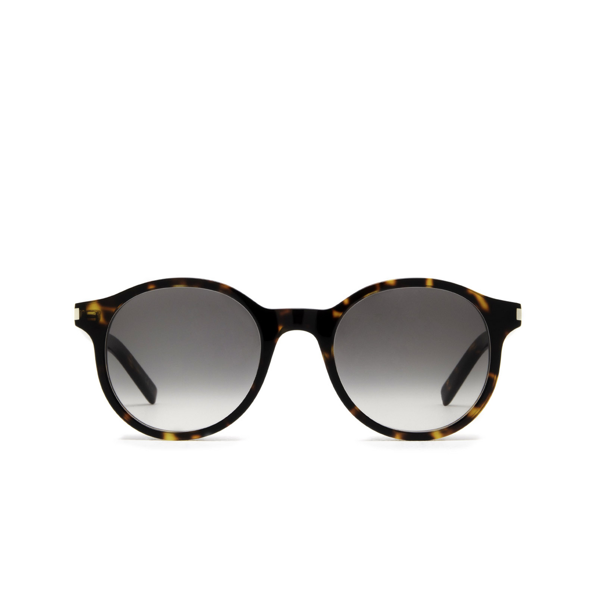 Saint Laurent® Round Sunglasses: SL 521 color Havana 004 - front view.