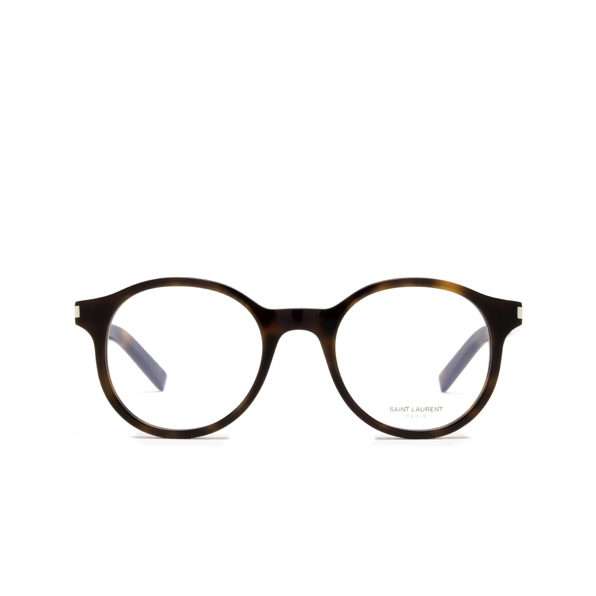 Saint Laurent® Round Eyeglasses: SL 521 OPT color 002 Havana - front view