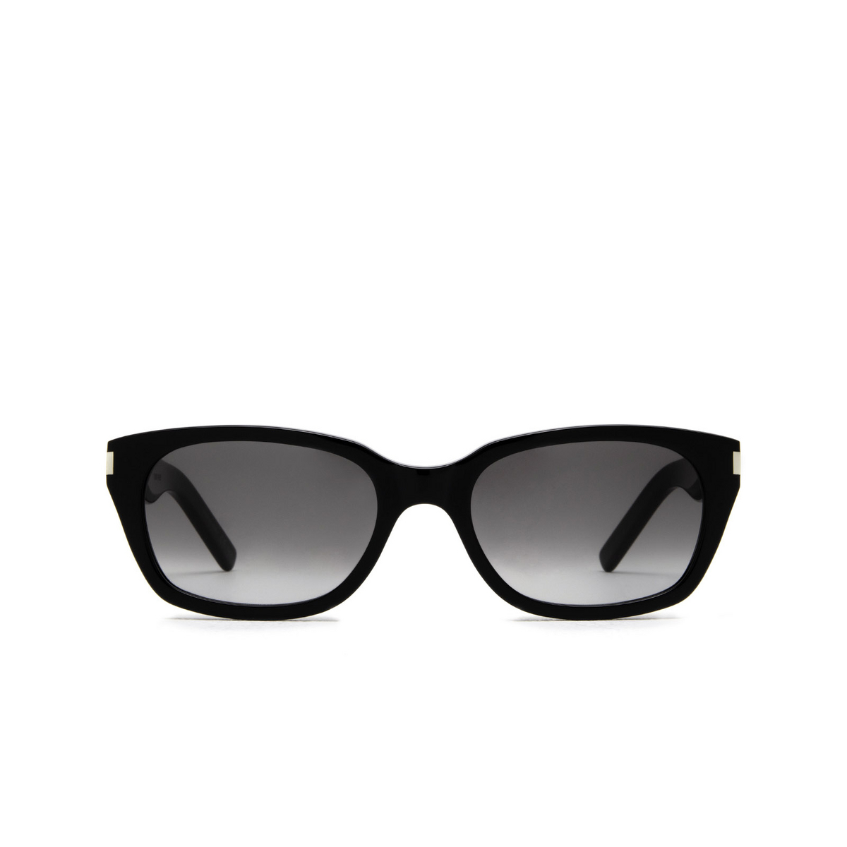 Saint Laurent® Rectangle Sunglasses: SL 522 color Black 001 - front view.