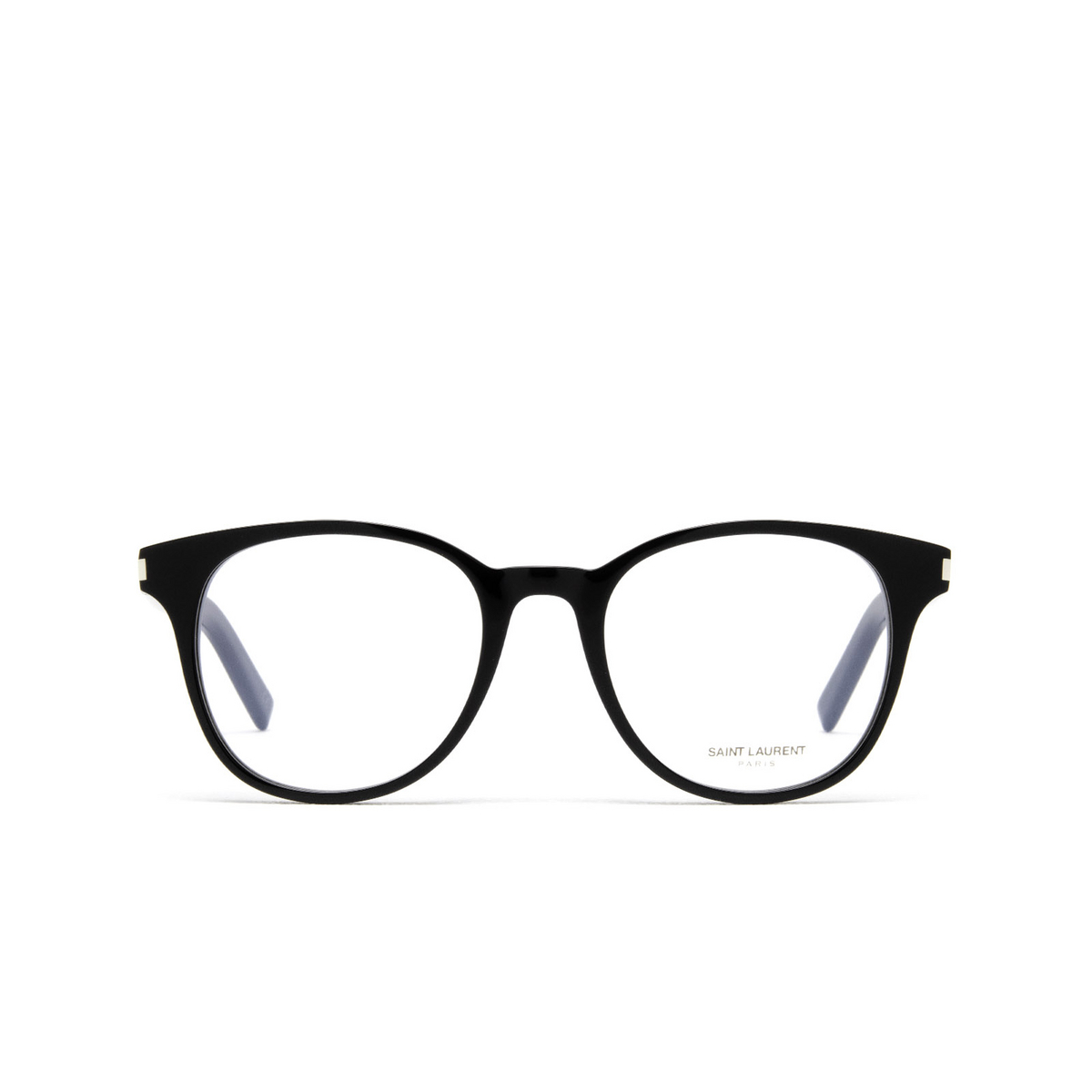 Saint Laurent® Round Eyeglasses: SL 523 color 001 Black - front view