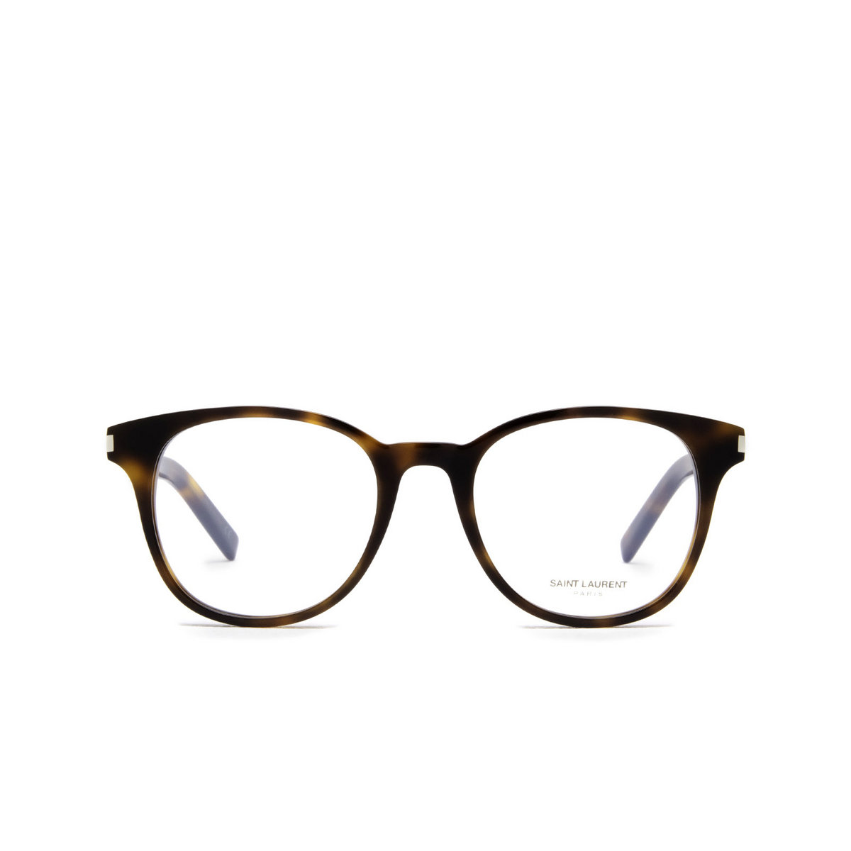Saint Laurent® Round Eyeglasses: SL 523 color 002 Havana - front view