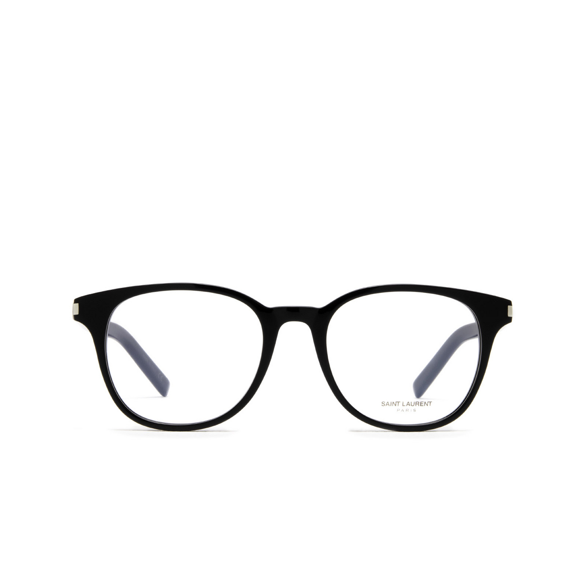 Saint Laurent® Round Eyeglasses: SL 523 color 004 Black - front view