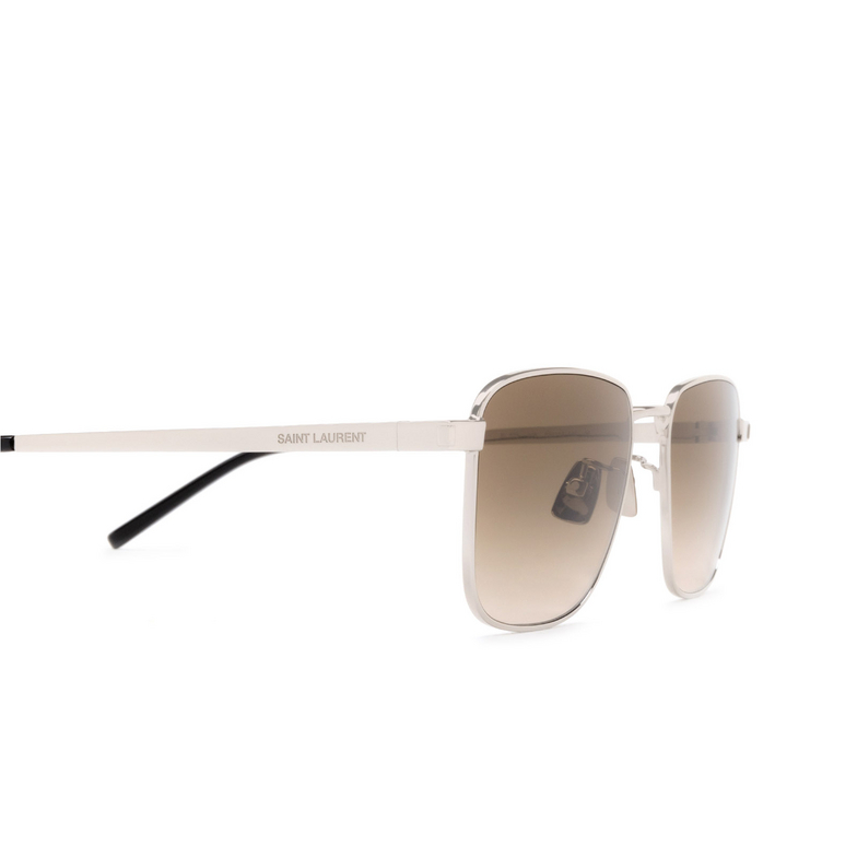 Saint Laurent SL 529 Sunglasses 006 silver - 3/4