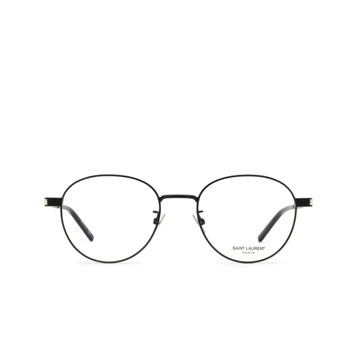 Saint Laurent® Round Eyeglasses: SL 532 color Black 001 - front view.