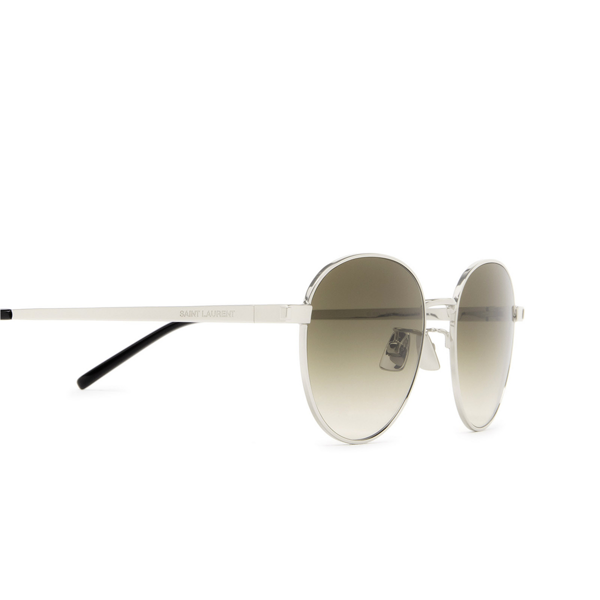Saint Laurent® Round Sunglasses: SL 533 color Silver 014 - 3/3.