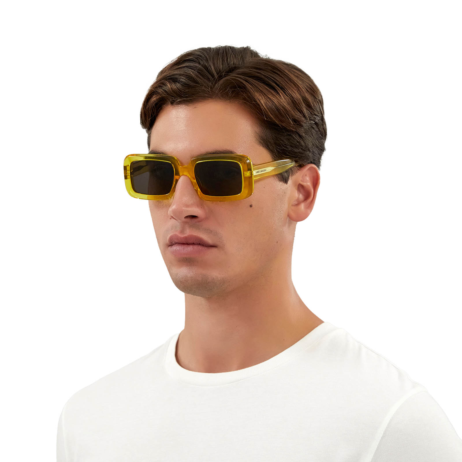 Saint Laurent® Rectangle Sunglasses: SL 534 SUNRISE color 004 Yellow - product thumbnail 4/4