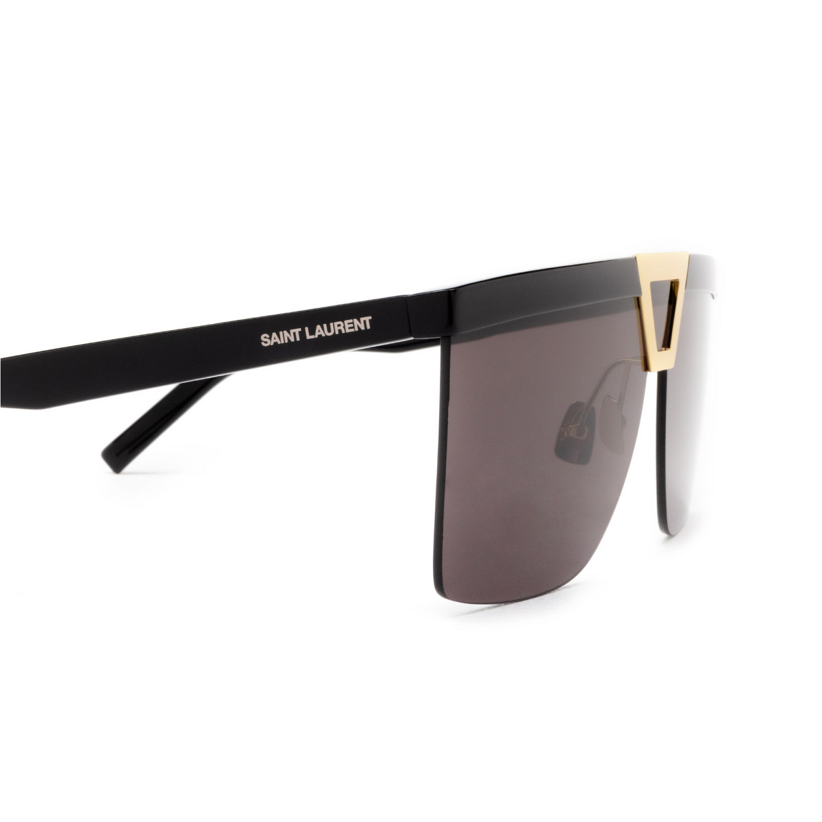Saint Laurent® Mask Sunglasses: SL 537 PALACE color 001 Black - 3/3