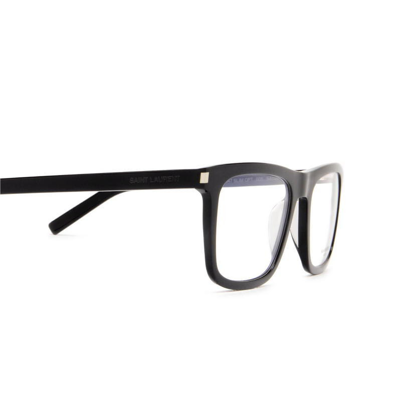 Saint Laurent SL 547 SLIM Eyeglasses 005 black - 3/4