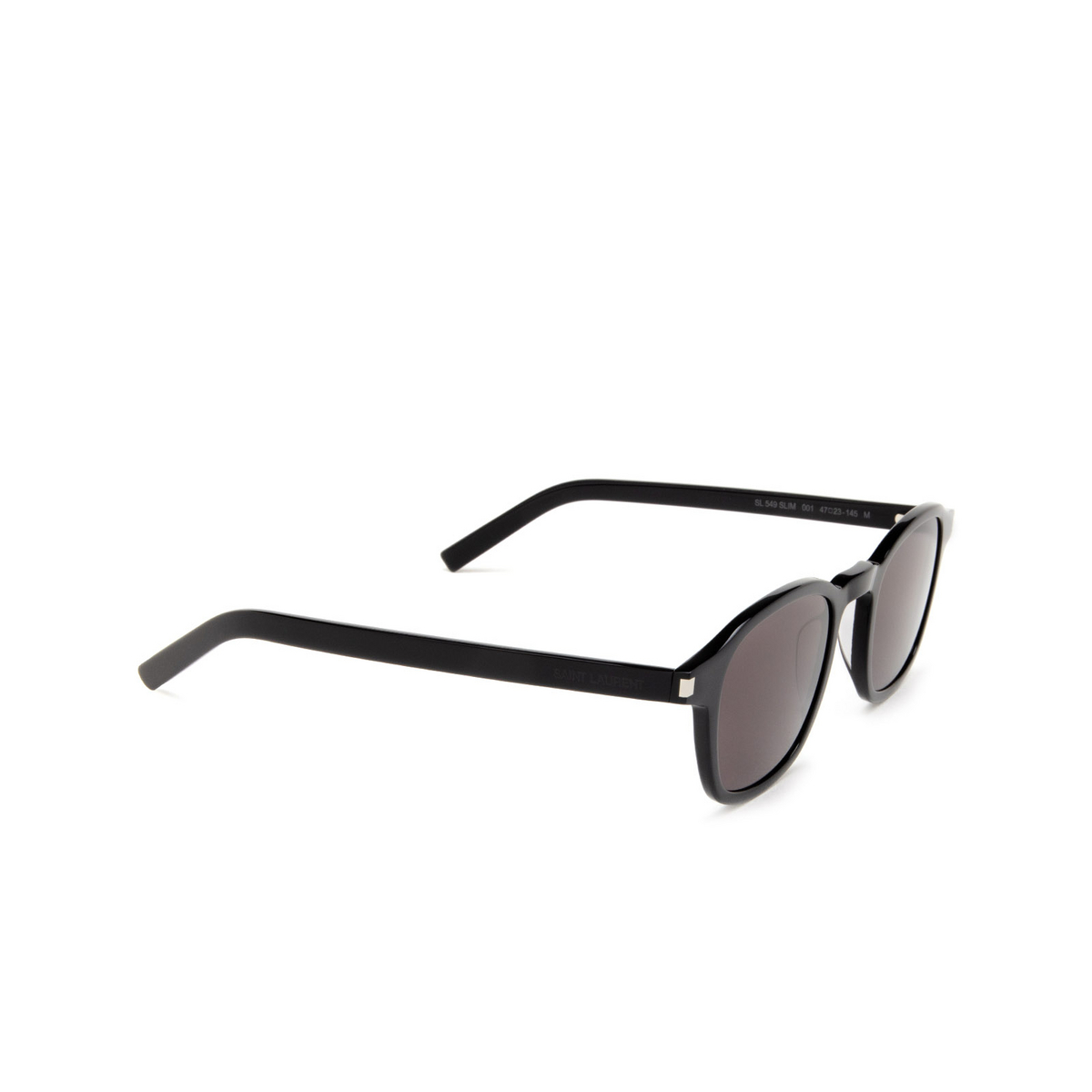 Saint Laurent SL 549 SLIM Sunglasses 001 Black - three-quarters view