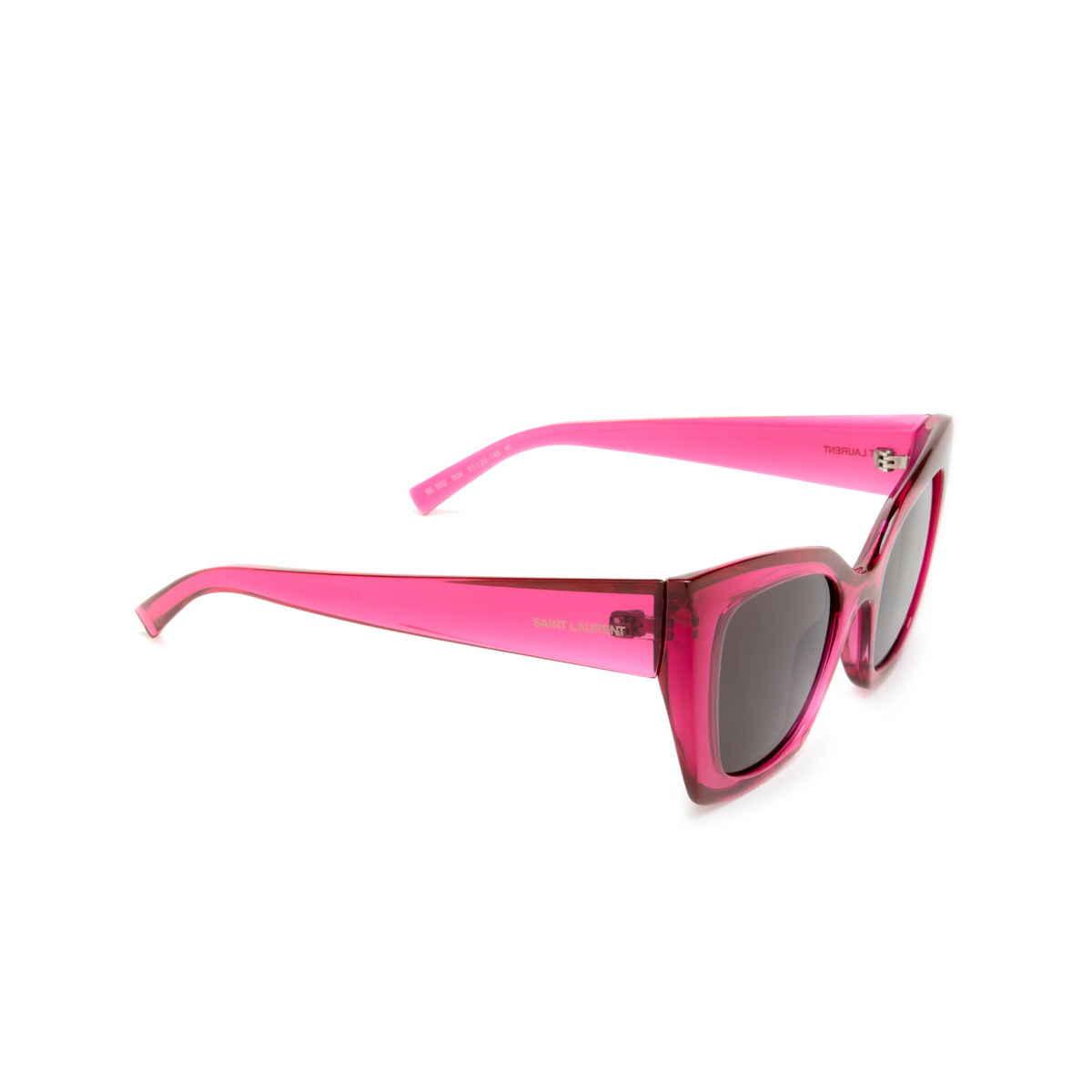 Saint Laurent SL 552 Sunglasses 004 Pink - three-quarters view