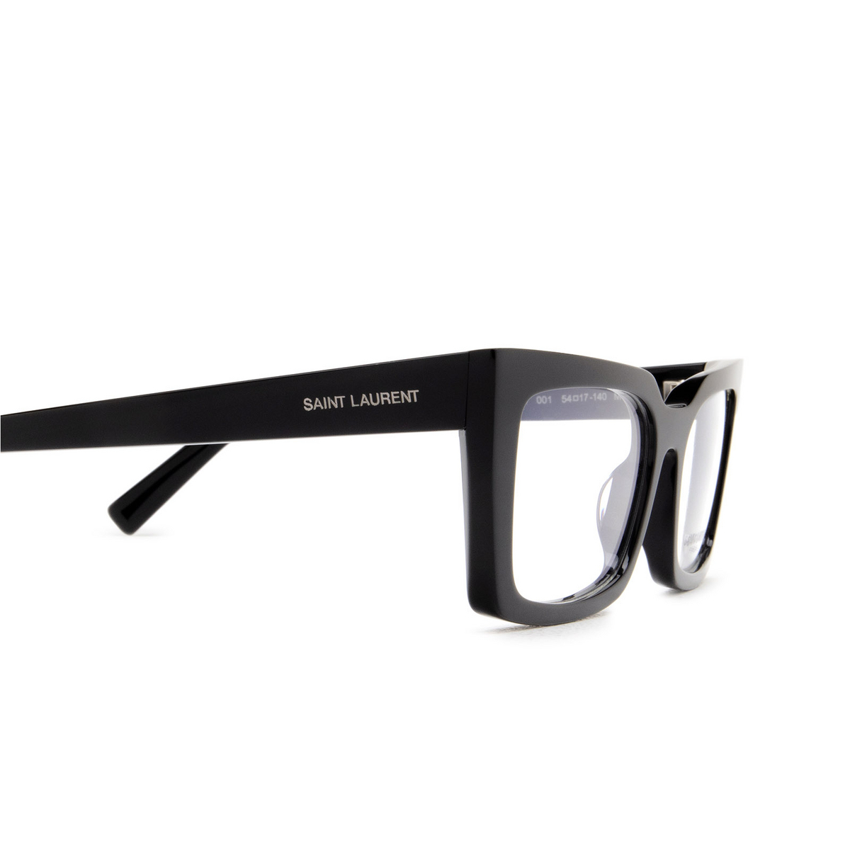 Saint Laurent SL 554 Eyeglasses 001 Black - 3/4