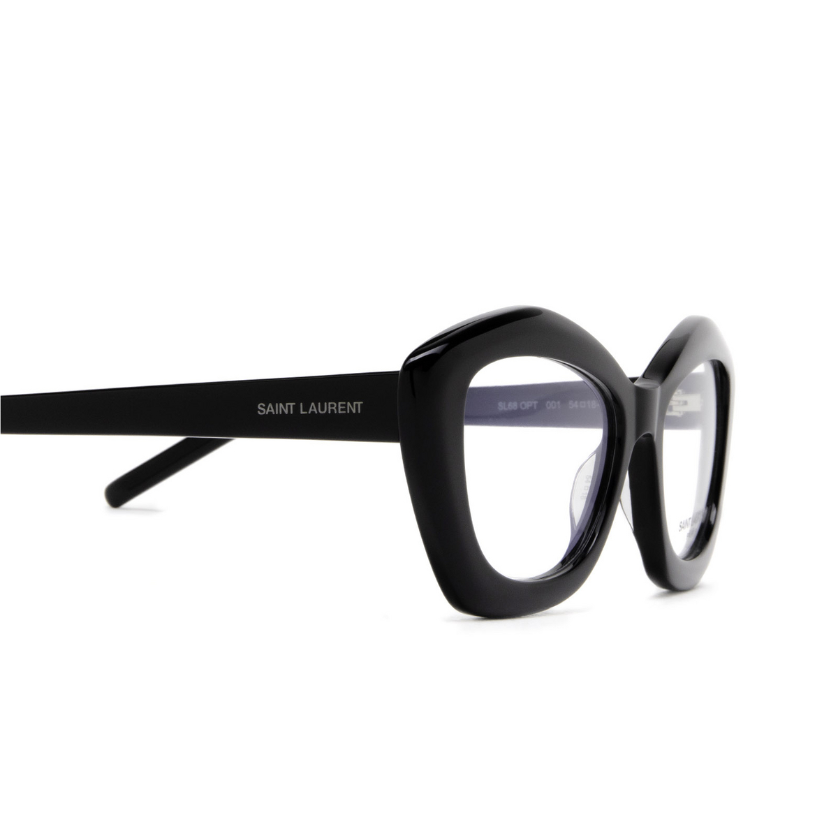 Saint Laurent SL 68 Eyeglasses 001 Black - 3/5