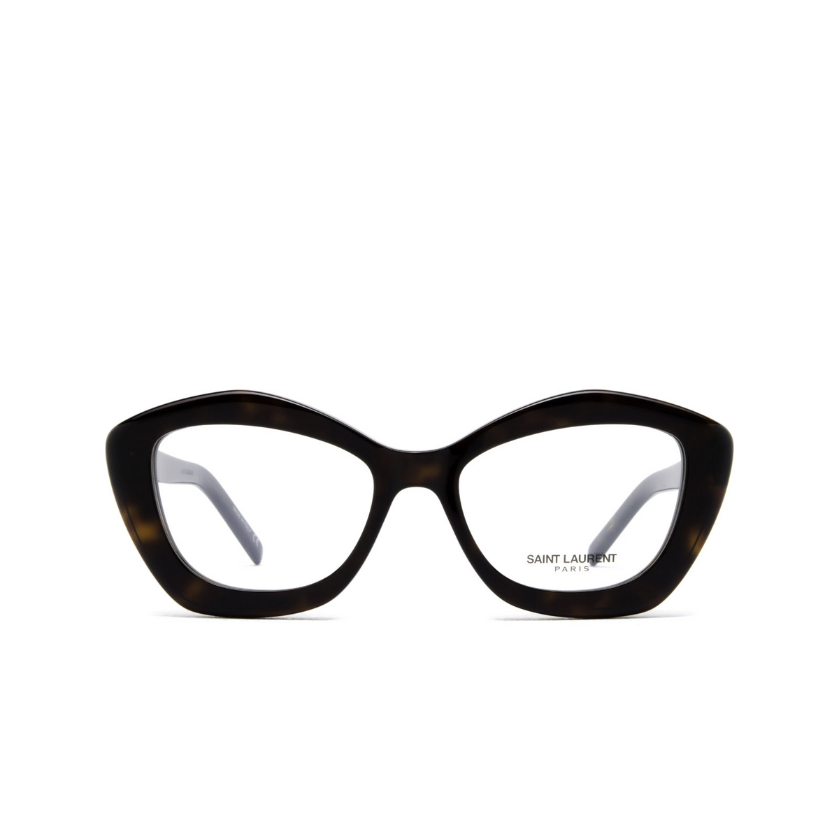 Saint Laurent® Irregular Eyeglasses: SL 68 OPT color 002 Havana - front view