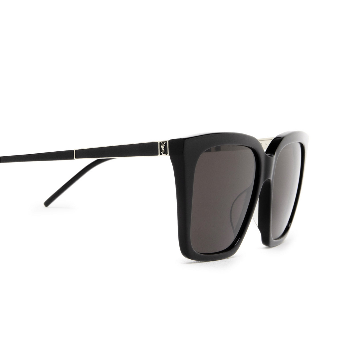 Saint Laurent® Square Sunglasses: SL M100 color 001 Black - product thumbnail 3/3