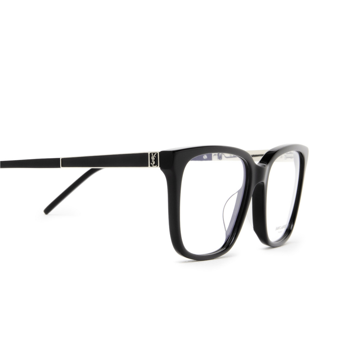 Saint Laurent SL M102 Eyeglasses 001 Black - 3/4