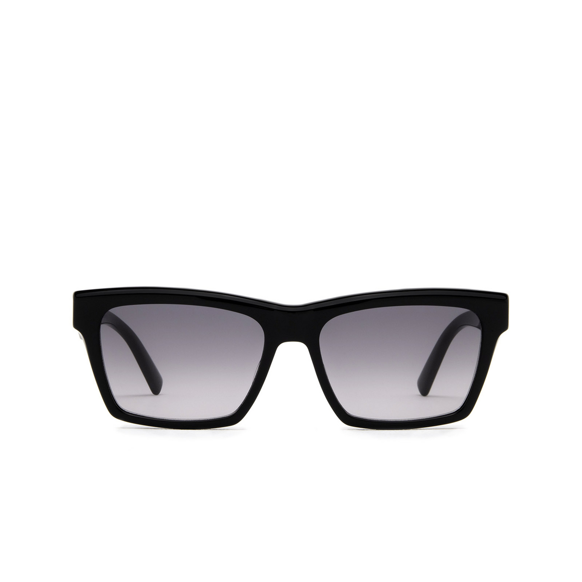 Saint Laurent® Rectangle Sunglasses: SL M104 color Black 001 - front view.