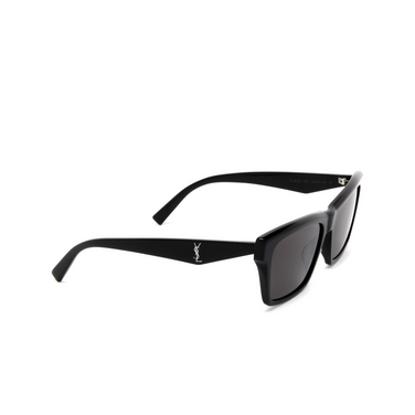 Saint Laurent SL M104 Sunglasses 002 black - three-quarters view