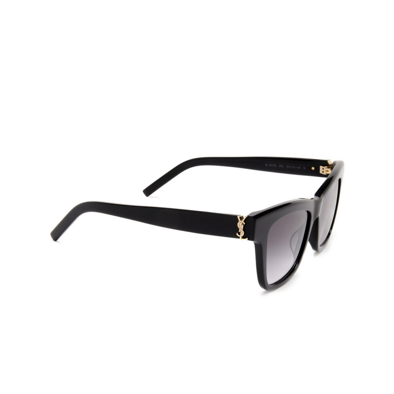 Saint Laurent SL M106 Sunglasses 002 black - 2/4