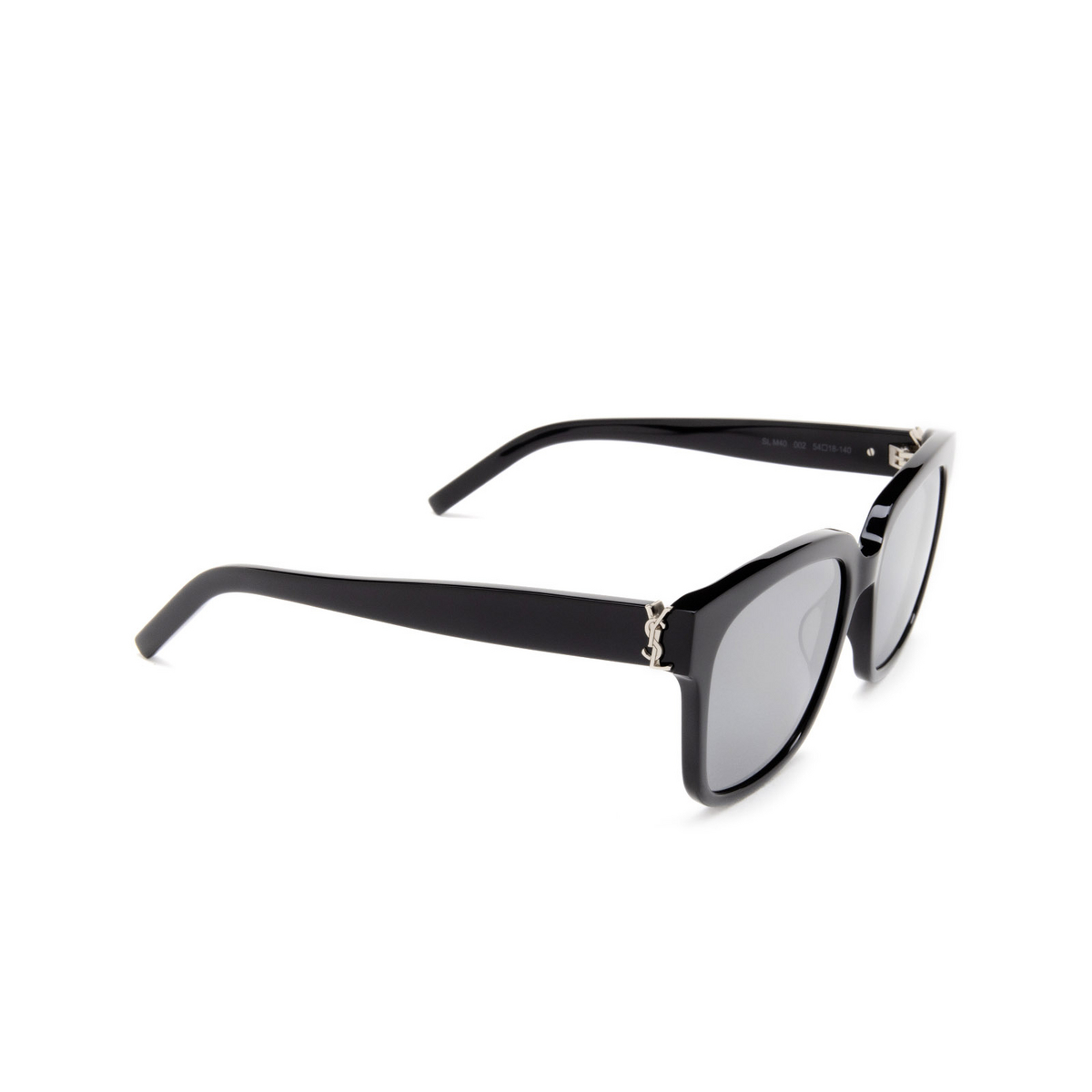 Saint Laurent SL M40 Sunglasses 002 Black - three-quarters view