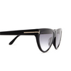 Tom Ford AMBER 02 Sunglasses 01B black - product thumbnail 3/4