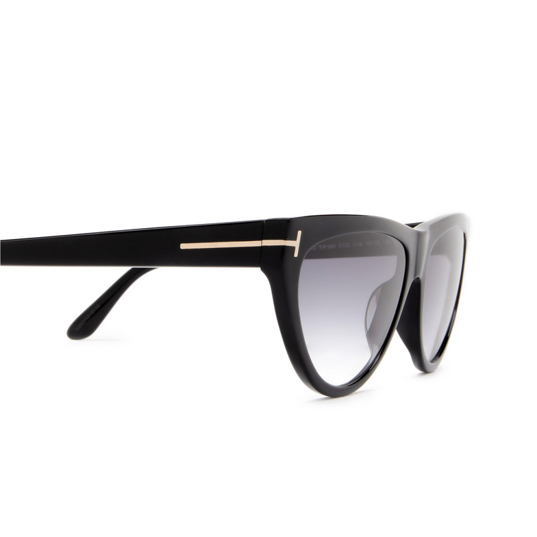 Tom Ford AMBER 02 Sunglasses 01B black - 3/4