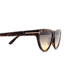 Tom Ford AMBER 02 Sunglasses 52B dark havana - product thumbnail 3/4