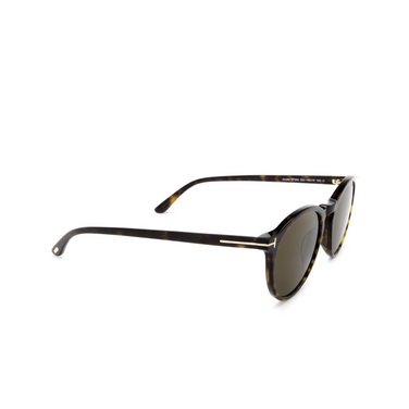 Tom Ford AURELE Sunglasses 52J dark havana - three-quarters view