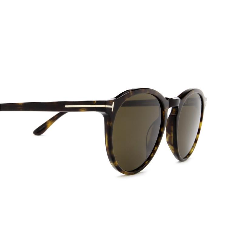 Tom Ford AURELE Sunglasses 52J dark havana - 3/4